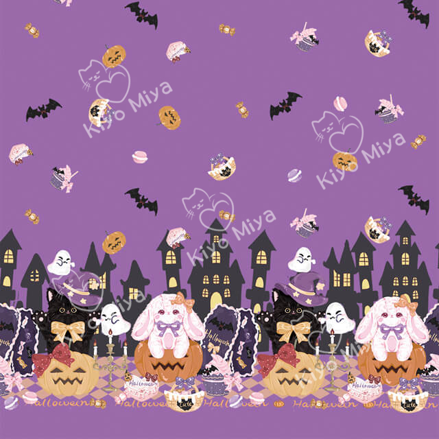 100% Polyester Helloween Party Lolita Dress Fabric