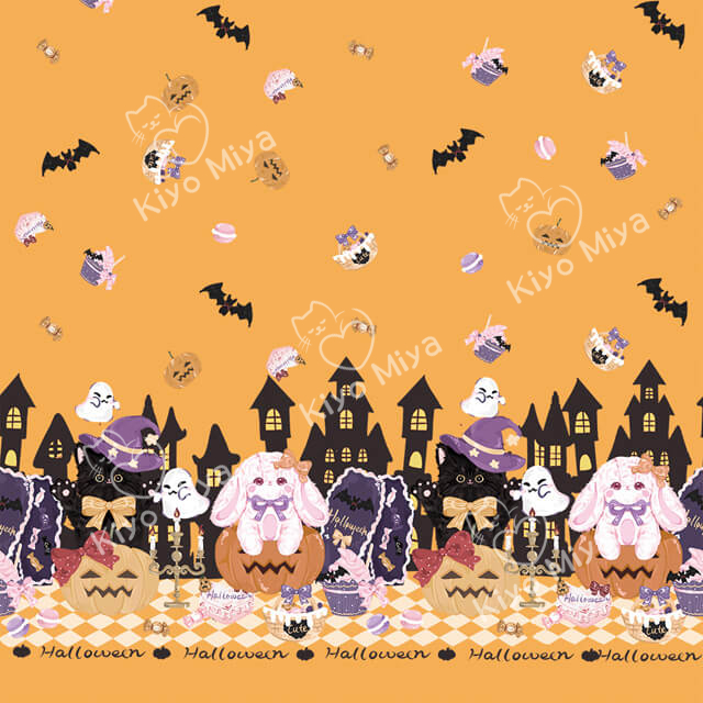 100% Polyester Helloween Party Lolita Dress Fabric