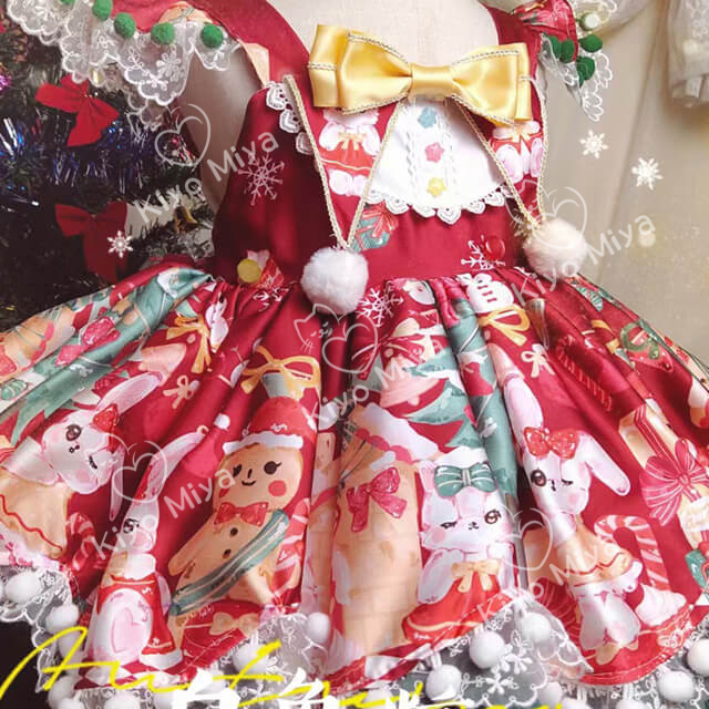 100% Polyester Christmas Rabbit And Cat Printed Fabric
