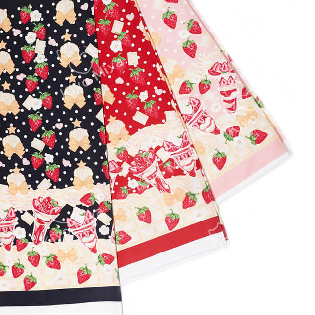 100% Cotton Strawberry Parfait Fabric